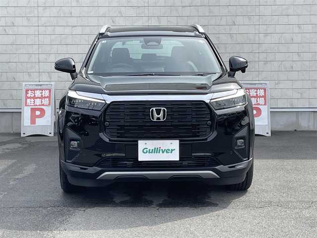 ホンダ ＷＲ－Ｖ Z+ ブラックスタイル 群馬県 2025(令7)年 0.1千km クリスタルブラックパール 登録済み未使用車/ホンダセンシング/・衝突軽減ブレーキ/・アダプティブクルーズコントロール/・車線維持支援/・踏み間違い衝突軽減システム/・パーキングセンサー/・先行車発進お知らせ/・標識認識/・オートハイビーム/純正9インチホンダコネクトナビ/　　Bluetooth/フルセグ/FM/AM/    AppleCarPlay/AndroidAuto/BLACKSTYLE/バックカメラ/ハーフレザーシート/オートLEDヘッドライト/フォグランプ/純正17AW/革巻きステアリング