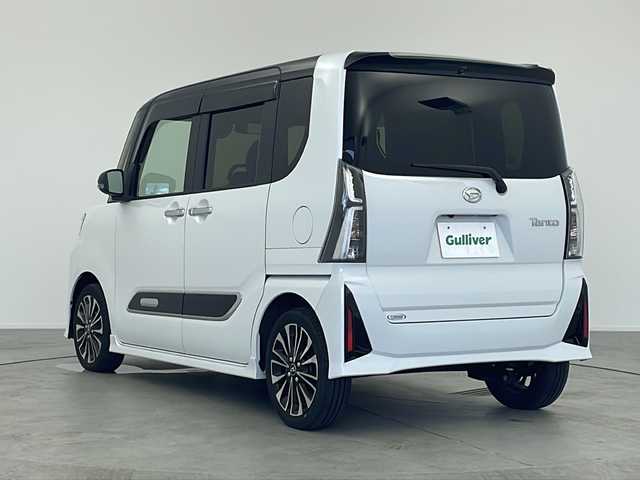 ダイハツ タント カスタム RS 愛知県 2023(令5)年 1.3万km ブラックマイカメタリック/シャイニングホワイトパール /禁煙車//純正9インチディスプレイオーディオ//フルセグTV//ETC//バックカメラ//スマートアシスト//衝突回避支援ブレーキ//衝突警報//誤発進抑制//車線逸脱警報//路側逸脱警報//ふらつき警報//先行車発進お知らせ//標識認識//アダプティブドライビングビーム//前後コーナーセンサー//360°スーパーUV&IRカットガラス//LEDヘッドライト//オートライト//LEDフォグランプ//両側パワースライドドア//合皮×ファブリックコンビシート//前席シートヒーター//革巻きステアリング//ステアリングスイッチ//プッシュスタート//電動格納ミラーウィンカー//アイドリングストップ//横滑り防止装置//イモビライザー//新車保証書