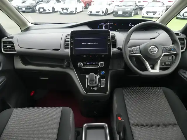 日産 セレナ e－パワー ハイウェイスター V 千葉県 2022(令4)年 4.4万km ダイヤモンドブラック エマージェンシーブレーキ/プロパイロット/インテリジェントクルーズコントロール/インテリジェントルームミラー/両側パワースライドドア/純正SDナビ/地デジTV/【DVD/CD再生機能　Bluetooth接続】/アラウンドビューモニター/ドライブレコーダー/革巻きステアリング/ステアリングスイッチ/ETC/LEDヘッドライト/フォグライト/ウインカーミラー/コーナーセンサー/純正16インチアルミホイル/サイド/カーテンエアバッグ/インテリジェントキー