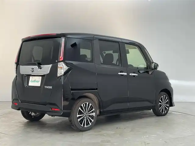 ダイハツ トール カスタムG ターボ 埼玉県 2023(令5)年 0.7万km ブラックマイカメタリック 社外ナビ/両側パワースライドドア/アダプティブクルーズコントロール/衝突被害軽減ブレーキ/車線逸脱警報/LEDヘッドライト/オートライト/オートハイビーム/前後コーナーセンサー/アイドリングストップ/電動パーキングブレーキ/オートブレーキホールド/プッシュスタート/スマートキー