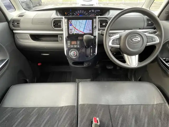 ダイハツ タント カスタムX トップED VS SAⅢ 千葉県 2019(令1)年 2.3万km ブライトシルバーメタリック 純正８型ナビ/フルセグ/DVD/CD/BT/USB/全方位カメラ・ETC/ドライブレコーダー（前方のみ）/運転席シートヒーター/両側パワースライドドア/スマートアシストIII/レーンキープアシスト/LEDヘッドライト/フォグライト/純正14インチアルミホイル/プッシュエンジンスタート/アイドリングストップ/フロアマット/ドアバイザー/スペアキーｘ１/スタットレスセット積み込み/（タイヤ溝5部山）