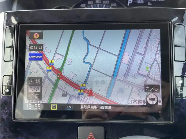 ダイハツ タント カスタムX トップED VS SAⅢ 千葉県 2019(令1)年 2.3万km ブライトシルバーメタリック 純正８型ナビ/フルセグ/DVD/CD/BT/USB/全方位カメラ・ETC/ドライブレコーダー（前方のみ）/運転席シートヒーター/両側パワースライドドア/スマートアシストIII/レーンキープアシスト/LEDヘッドライト/フォグライト/純正14インチアルミホイル/プッシュエンジンスタート/アイドリングストップ/フロアマット/ドアバイザー/スペアキーｘ１/スタットレスセット積み込み/（タイヤ溝5部山）