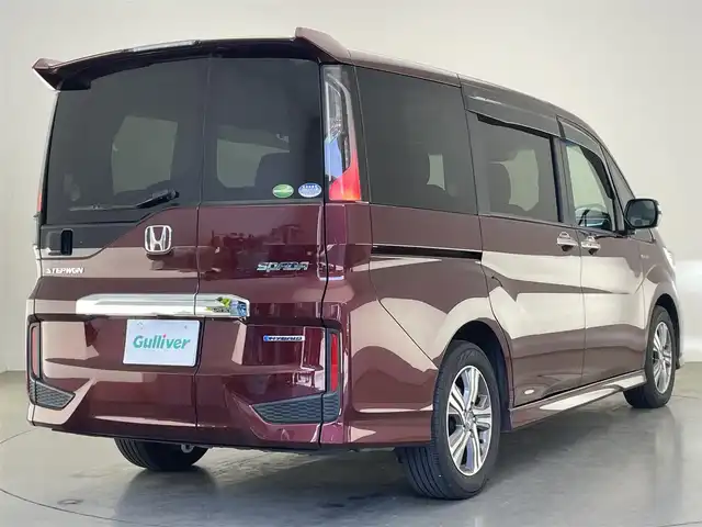 ホンダ ステップワゴン スパーダ ハイブリッド G ホンダセンシング 愛知県 2019(令1)年 5.2万km プレミアムディープロッソパール 純正９型ナビ　フルセグＴＶ　Ｂｌｕｅｔｏｏｔｈ　純正１１．６型後席モニター　わくわくゲート　バックカメラ　両側パワスラ　ホンダセンシング　衝突軽減　追従クルコン　前後ドラレコ　ＬＥＤオートライト　禁煙