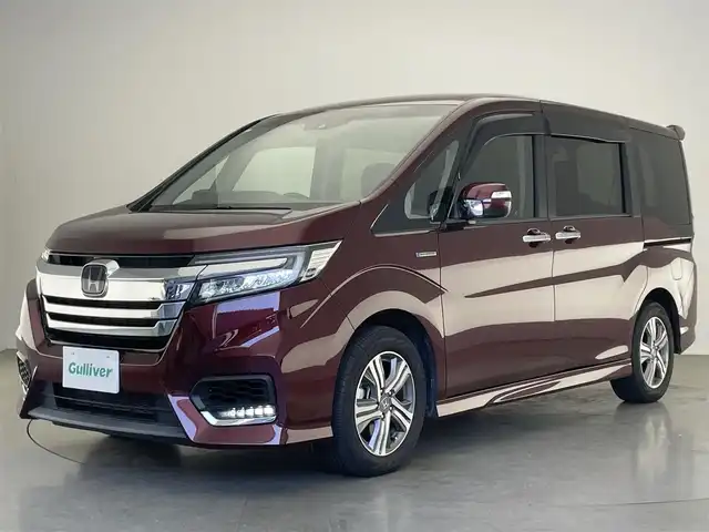 ホンダ ステップワゴン スパーダ ハイブリッド G ホンダセンシング 愛知県 2019(令1)年 5.2万km プレミアムディープロッソパール 純正９型ナビ　フルセグＴＶ　Ｂｌｕｅｔｏｏｔｈ　純正１１．６型後席モニター　わくわくゲート　バックカメラ　両側パワスラ　ホンダセンシング　衝突軽減　追従クルコン　前後ドラレコ　ＬＥＤオートライト　禁煙
