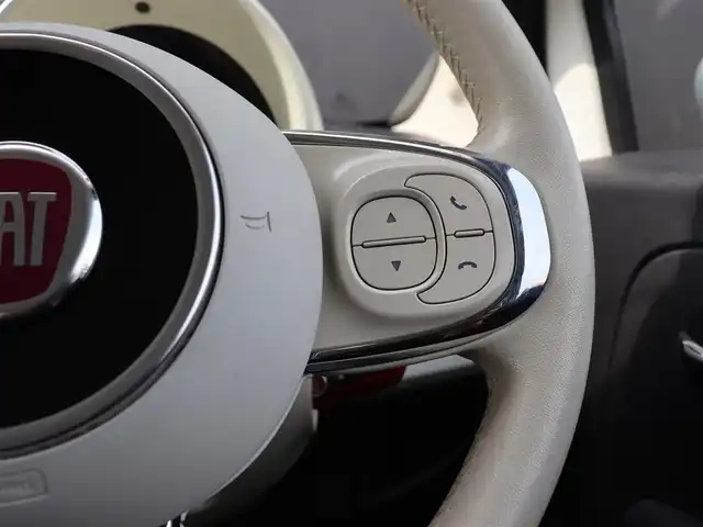 フィアット ５００ 1．2 ポップ 長野県 2018(平30)年 5.3万km 白 ワンオーナー/社外メモリナビ（AVIC-RZ801）/フルセグTV/DVD/CD/USB/SD/Bluetooth/ETC/キーレス/スペアキー/新車時保証書/取扱説明書