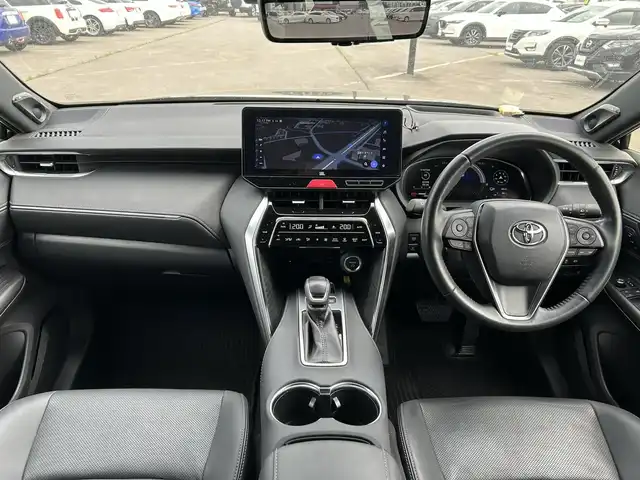 トヨタ ハリアー ハイブリッド Z レザーパッケージ 道南・函館 2023(令5)年 1.9万km 黒 純正ナビ/フルセグＴＶ/衝突軽減ブレーキ/ブリッツ車高調/全周囲カメラ/モデリスタエアロ/寒冷地仕様/ＪＢＬサウンド/シートメモリー/ハンドルウォーマー/ヘッドアップディスプレイ/デジタルインナーミラー/ＥＴＣ