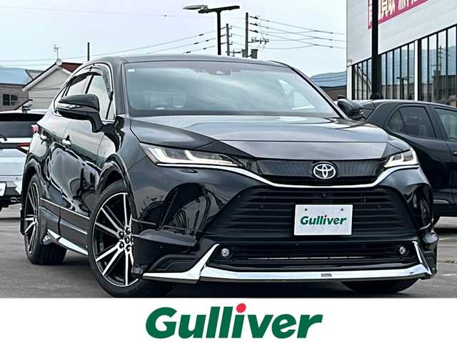 トヨタ ハリアー ハイブリッド Z レザーパッケージ 道南・函館 2023(令5)年 1.9万km 黒 純正ナビ/フルセグＴＶ/衝突軽減ブレーキ/ブリッツ車高調/全周囲カメラ/モデリスタエアロ/寒冷地仕様/ＪＢＬサウンド/シートメモリー/ハンドルウォーマー/ヘッドアップディスプレイ/デジタルインナーミラー/ＥＴＣ
