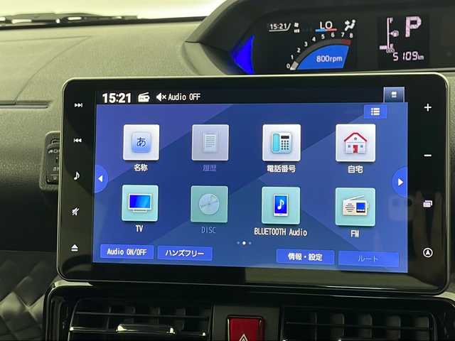 ダイハツ タント カスタム RS 宮城県 2022(令4)年 0.6万km レーザーブルークリスタルシャイン 純正１０型ナビ　/全周囲カメラ　/両側パワースライドドア　/シートヒーター　/ＬＥＤヘッドランプ　/フォグランプ　/アダプティブクルーズコントロール　/衝突被害軽減ブレーキ/レーンキープアシスト　/ハイビームアシスト/前後パーキングセンサー/誤発進抑制機能/電動パーキングブレーキ/ナビ連動ドライブレコーダー/ETC/ハーフレザーシート/禁煙車