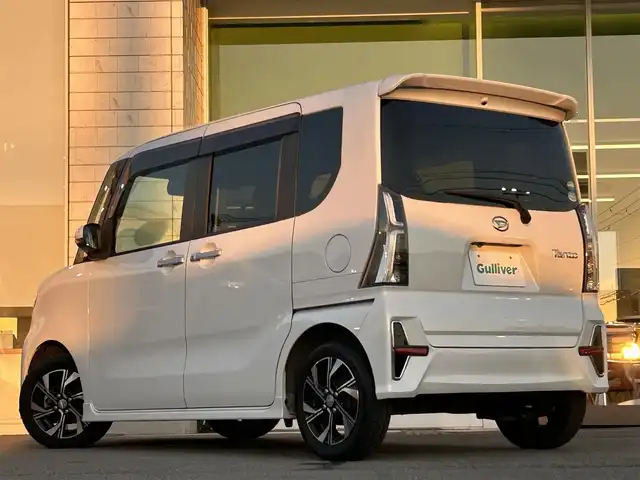 ダイハツ タント カスタム X 兵庫県 2019(令1)年 4.8万km シャイニングホワイトパール 社外メモリナビ/バックカメラ/ビルトインETC/純正14インチアルミホイール/純正フロアマット/前席シートヒーター/両側パワースライドドア/USBポート/Bluetooth接続/LEDヘッドライト/スペアキー/CD/DVD/スイッチスタート