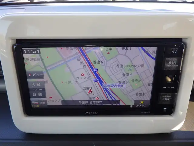 スズキ ラパン L 千葉県 2015(平27)年 2.9万km フォーンベージュM スズキセーフティサポート/アイドリングストップ/純正メモリーナビ/地デジTV/【DVD/CD再生機能　Bluetooth接続】/運転席シートヒーター/携帯リモコン