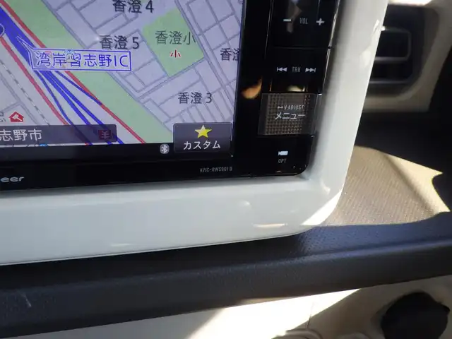 スズキ ラパン L 千葉県 2015(平27)年 2.9万km フォーンベージュM スズキセーフティサポート/アイドリングストップ/純正メモリーナビ/地デジTV/【DVD/CD再生機能　Bluetooth接続】/運転席シートヒーター/携帯リモコン