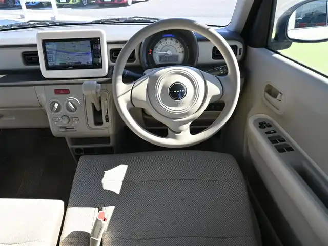 スズキ ラパン L 千葉県 2015(平27)年 2.9万km フォーンベージュM スズキセーフティサポート/アイドリングストップ/純正メモリーナビ/地デジTV/【DVD/CD再生機能　Bluetooth接続】/運転席シートヒーター/携帯リモコン