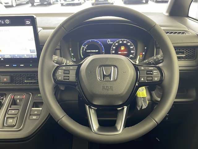 ホンダ ステップワゴン スパーダ eHEV 岐阜県 2025(令7)年 0.1千km プラチナホワイトパール 登録済み未使用車/純正11.4インチナビゲーション【LXM-247VFLi】/AppleCarplay /Android Auto/Bluetooth /CD DVD/フルセグテレビ/AM FM/SD/USB/革巻きステアリング/ステアリングリモコン/パドルシフト/メモリー機能付きパワーバックドア/ハーフレザーシート/シートヒーター(D/N席)/ ２列目シートオットマン/全列USBチャージャー付/両側パワースライドドア/LEDヘッドライト/ヘッドライトレベライザー/オートハイビーム/アダプティブドライビングビーム/スマートキー/プッシュスタート/スペアキー有/ホンダセンシング/先行車発進お知らせ機能/歩行者事故低減ステアリング/路外逸脱抑制機能/標識認識機能/渋滞追従機能付アダプティブクルーズコントロール（ACC）/車線維持支援システム（LKAS）/トラフィックジャムアシスト（渋滞運転支援機能）/ブラインドスポットインフォメーション/誤発進抑制機能/後方誤発進抑制機能/近距離衝突軽減ブレーキ/アクセル抑制機能/パーキングセンサーシステム/後退出庫サポート/減速セレクター