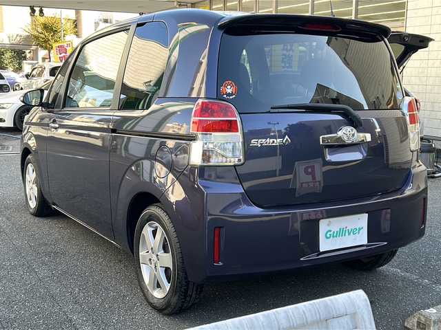 トヨタ スペイド G 埼玉県 2014(平26)年 4.4万km ダークバイオレットマイカメタリック 登録時43457km/社外メモリナビ（NR-MZ60）/バックカメラ/フルセグTV/CD/DVD/SD/Bluetooth/片側パワースライドドア/シートヒーター（D席）/革巻きハンドル/純正15インチアルミホイール/ETC/前後ドライブレコーダー/横滑り防止装置/電動格納ミラー/ウィンカーミラー/純正フロアマット/スマートキー/プッシュスタート/保証書/取扱説明書