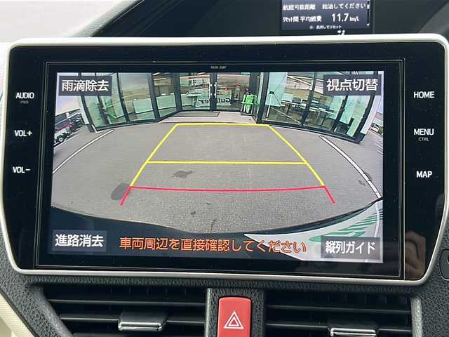 トヨタ ノア Si ダブルバイビーⅡ 長野県 2019(平31)年 3万km ブラッキッシュアゲハガラスフレーク トヨタセーフティセンス/純正10インチナビ（NSZN-Z68T）/FM・AM・DVD・CD・フルセグTV/Bluetooth Audio/バックカメラ/純正12.3インチフリップダウンモニター/純正16インチアルミホイール/両側パワースライドドア/クルーズコントロール/前後コーナーセンサー/純正ドライブレコーダー/ハーフレザーシート/LEDヘッドライト/オートハイビーム/オートライト/プッシュスタート/スマートキー/スペアキー/ドアバイザー/ETC2.0/取扱説明書/ナビ取説