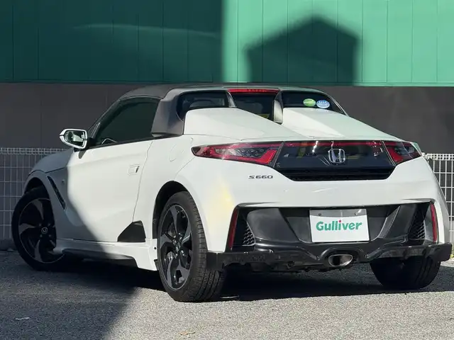 ホンダ Ｓ６６０ α 千葉県 2016(平28)年 3.7万km プレミアムスターホワイトパール 無限エアロ/BLITZフロントタワーバー/純正センターディスプレイ/Bluetooth接続/前後ドライブレコーダー/オートライト/純正15インチAW/ハーフレザースポーツシート/バックカメラ/LEDヘッドランプ/クルーズコントロール/パドルシフト/スマートキー/プッシュスタート