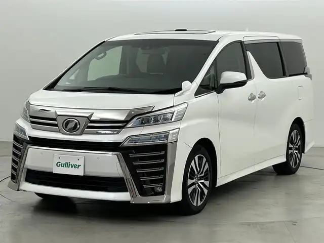 トヨタ ヴェルファイア Z Gエディション 福岡県 2019(平31)年 4.9万km ホワイトパールクリスタルシャイン ワンオーナー　/サンルーフ　/後席モニター　/社外ナビ　/バックカメラ　/ＥＴＣ　/ドラレコ　/ＡＣＣ　/コーナーセンサー　/衝突被害軽減　/レーンキープ　/ＰＫＳＢ　/シートベンチレーション／ヒーター　/両側電動スライドドア