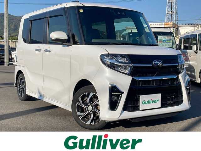 スバル シフォン カスタムR スマートアシスト 山口県 2020(令2)年 7.4万km シャイニングホワイトパール 純正7型ナビ/バックカメラ/ハーフレザーシート/前席シートヒーター/運転席ロングスライド/ドラレコ（前）/両側パワースライドドア/アイドリングストップ/コーナーセンサー/スマートアシスト