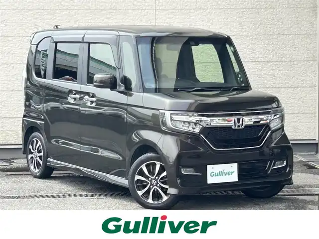 ホンダ Ｎ ＢＯＸ カスタム G L ホンダセンシング 兵庫県 2018(平30)年 4.1万km プレミアムグラマラスブロンズP 純正ディーラーナビ/（CD/DVD/BT/フルセグ）/バックカメラ/片側パワースライド/ビルトインETC/衝突軽減ブレーキ/レーンキーピングサポート/レーダークルーズコントロール/純正フロアマット/ドアバイザー
