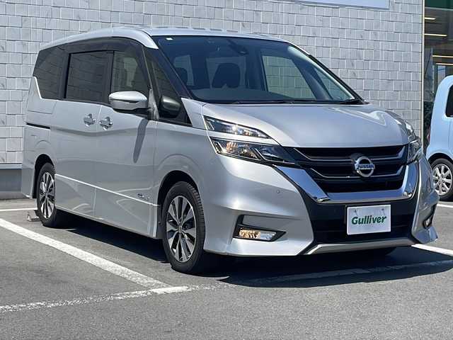 日産 セレナ ハイウェイスター プロパイロットED 静岡県 2016(平28)年 7万km ブリリアントシルバー 純正ナビ/地デジＴＶ/純正CD/DVD/Bluetooth/バックカメラ/フリップダウンリアモニター/両側パワースライドドア/ハンズフリースライドドア/プロパイロット/純正16インチAW/スマートキー/ETC