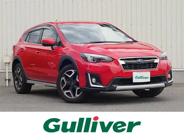 スバル ＸＶ ハイブリッド アドバンス 山形県 2019(令1)年 6万km ピュアレッド 4WD/衝突被害軽減システム/メモリナビ/　　【CD DVD BT フルセグ USB】/レーダークルーズコントロール/LEDオートヘッドライト/SRH/ハーフレザーシート/パワーシート/純正18インチアルミホイール/アイドリングストップ/ステアリングスイッチ/パドルシフト/電動格納ウィンカーミラー/フォグランプ/X-MODE/スマートキー