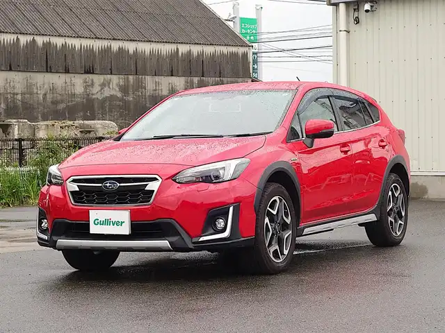 スバル ＸＶ ハイブリッド アドバンス 山形県 2019(令1)年 6万km ピュアレッド 4WD/衝突被害軽減システム/メモリナビ/　　【CD DVD BT フルセグ USB】/レーダークルーズコントロール/LEDオートヘッドライト/SRH/ハーフレザーシート/パワーシート/純正18インチアルミホイール/アイドリングストップ/ステアリングスイッチ/パドルシフト/電動格納ウィンカーミラー/フォグランプ/X-MODE/スマートキー