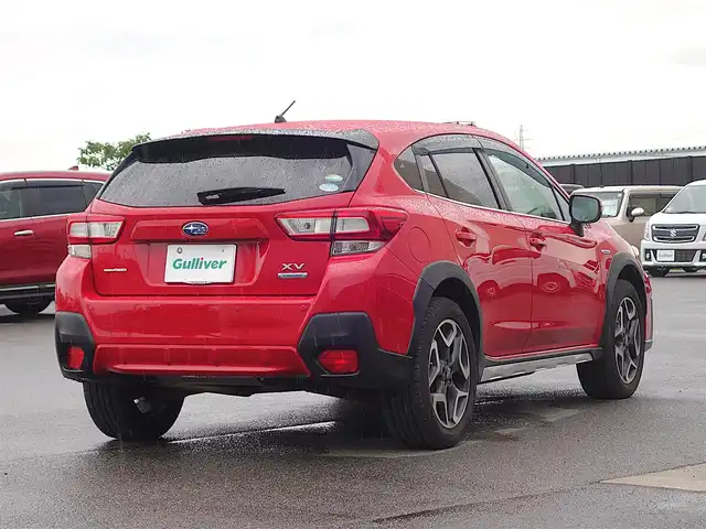 スバル ＸＶ ハイブリッド アドバンス 山形県 2019(令1)年 6万km ピュアレッド 4WD/衝突被害軽減システム/メモリナビ/　　【CD DVD BT フルセグ USB】/レーダークルーズコントロール/LEDオートヘッドライト/SRH/ハーフレザーシート/パワーシート/純正18インチアルミホイール/アイドリングストップ/ステアリングスイッチ/パドルシフト/電動格納ウィンカーミラー/フォグランプ/X-MODE/スマートキー