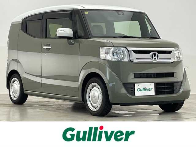 ホンダ Ｎ ＢＯＸ スラッシュ G Lインテリアカラーパッケージ 滋賀県 2016(平28)年 7.3万km アッシュグリーンメタリック 禁煙車/純正ナビ/・フルセグTV・Bluetooth・CD・DVD/バックカメラ/ETC/シティブレーキアクティブシステム/スマートキー/スペアキー/プッシュスタート/レザーシート/ドアバイザー/純正ラバーマット/ステアリングリモコン/オートライト/オートエアコン