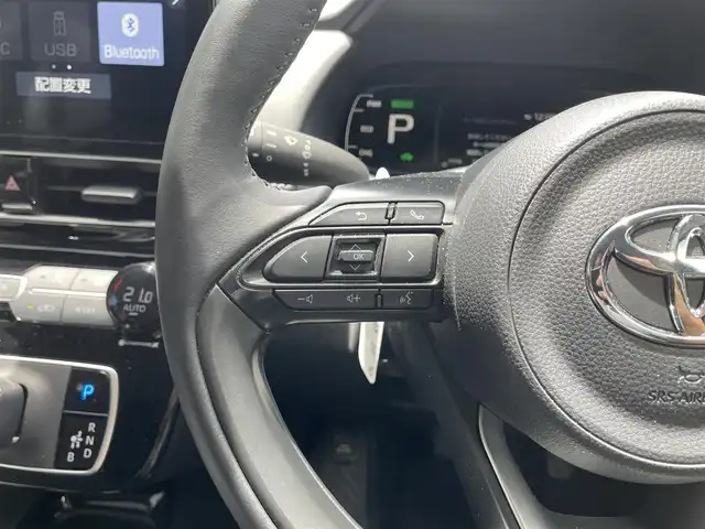 トヨタ アクア G 滋賀県 2022(令4)年 6.1万km ダークブルーマイカM 禁煙車/純正10.5型ナビ/Bluetooth/USB/フルセグTV/バックカメラ/サイドカメラ/前後ドラレコ/ETC/トヨタセーフティセンス/プリクラッシュ/シートヒーター/ステアリングヒーター/LED/オートライト/オートハイビーム/100V電源/コーナーセンサー
