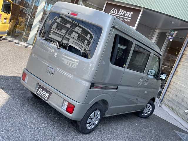 スズキ エブリイ JOINターボ 福島県 2025(令7)年 0.1千km モスグレーメタリック アイドリングストップ/衝突被害軽減ブレーキ/横滑り防止装置/レーンキープアシスト/オートマチックハイビーム/コーナーセンサー/盗難防止装置/スマートキー/シートヒーター/オートライト/ＬＥＤヘッドライト/4ＷＤ