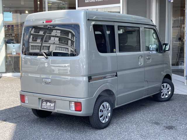 スズキ エブリイ JOINターボ 福島県 2025(令7)年 0.1千km モスグレーメタリック アイドリングストップ/衝突被害軽減ブレーキ/横滑り防止装置/レーンキープアシスト/オートマチックハイビーム/コーナーセンサー/盗難防止装置/スマートキー/シートヒーター/オートライト/ＬＥＤヘッドライト/4ＷＤ