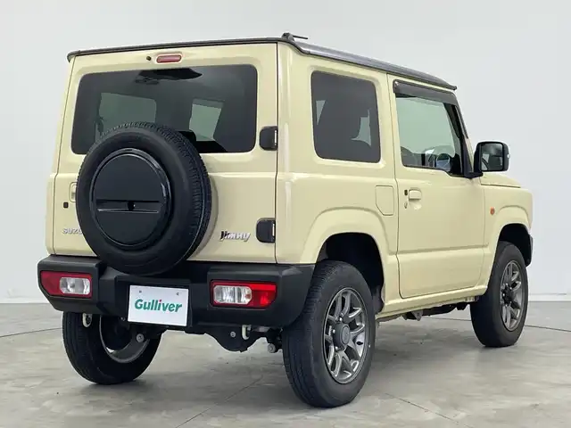 スズキ ジムニー XC 新潟県 2019(令1)年 2.6万km シフォンアイボリーメタリックブラック2トーンルーフ 4WD/KENWOODメモリナビ【KXM-E504W】/　フルセグTV/Bluetooth/CD/DVD/USB/クルーズコントロール/衝突被害軽減ブレーキ/レーンキープアシスト/ヒルディセントコントロール/ミラーヒーター/前席シートヒーター/ビルトインETC/オートマチックハイビーム/LEDヘッドライト/横滑り防止装置/オートライト/レザーステアリング/ステアリングスイッチ/禁煙車