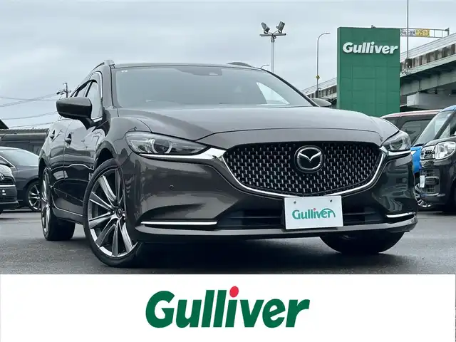 マツダ マツダ６ワゴン 25S Lパッケージ 愛知県 2019(令1)年 7.2万km チタニウムフラッシュマイカ スマートキー/プッシュスタート/純正メーカーナビ/フルセグTV/BT/全方位カメラ/ETC/純正19インチAW/クリアランスソナー /レーンキープアシスト/ブラインドスポットモニター/ヘッドアップディスプレイ/アイドリングストップ/前席パワーシート（D席メモリー付き）/前席シートヒーター/エアシート/ハンドルヒーター /純正フロアマット/ルーフレール/取説、保証書