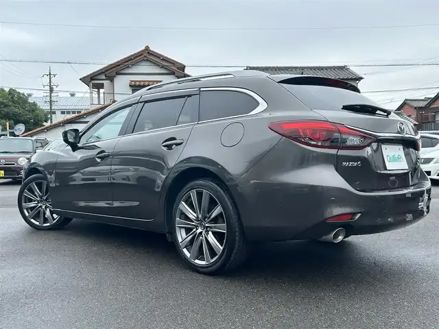 マツダ マツダ６ワゴン 25S Lパッケージ 愛知県 2019(令1)年 7.2万km チタニウムフラッシュマイカ スマートキー/プッシュスタート/純正メーカーナビ/フルセグTV/BT/全方位カメラ/ETC/純正19インチAW/クリアランスソナー /レーンキープアシスト/ブラインドスポットモニター/ヘッドアップディスプレイ/アイドリングストップ/前席パワーシート（D席メモリー付き）/前席シートヒーター/エアシート/ハンドルヒーター /純正フロアマット/ルーフレール/取説、保証書