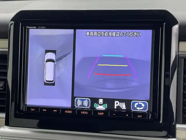 スズキ クロスビー HYBRID MZ 熊本県 2019(令1)年 2.8万km キャラバンアイボリーパールメタリック/ホワイト 2トーンルーフ 禁煙車　/社外前方ドライブレコーダー　/全周囲カメラ　/純正ナビCN-RZ843（ＣＤ・ＤＶＤ・フルセグ・ＢＴ・ＳＤ・ｉｐｏｄ・ＵＳＢ）/ビルトインＥＴＣ　/後ろのみクリアランスソナー　/クルーズコントロール　/前席シートヒーター/衝突軽減ブレーキ/レーンキープアシスト/横滑り防止/アイドリングストップ/パドルシフト/純正フロアマット/純正16インチAW/オートライト/LEDヘッドライト/フォグランプ/スマートキー/プッシュスタート