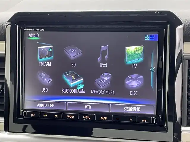 スズキ クロスビー HYBRID MZ 熊本県 2019(令1)年 2.8万km キャラバンアイボリーパールメタリック/ホワイト 2トーンルーフ 禁煙車　/社外前方ドライブレコーダー　/全周囲カメラ　/純正ナビCN-RZ843（ＣＤ・ＤＶＤ・フルセグ・ＢＴ・ＳＤ・ｉｐｏｄ・ＵＳＢ）/ビルトインＥＴＣ　/後ろのみクリアランスソナー　/クルーズコントロール　/前席シートヒーター/衝突軽減ブレーキ/レーンキープアシスト/横滑り防止/アイドリングストップ/パドルシフト/純正フロアマット/純正16インチAW/オートライト/LEDヘッドライト/フォグランプ/スマートキー/プッシュスタート