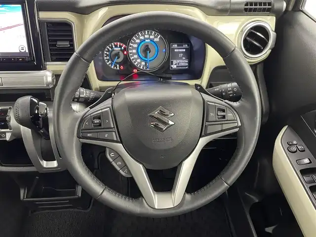 スズキ クロスビー HYBRID MZ 熊本県 2019(令1)年 2.8万km キャラバンアイボリーパールメタリック/ホワイト 2トーンルーフ 禁煙車　/社外前方ドライブレコーダー　/全周囲カメラ　/純正ナビCN-RZ843（ＣＤ・ＤＶＤ・フルセグ・ＢＴ・ＳＤ・ｉｐｏｄ・ＵＳＢ）/ビルトインＥＴＣ　/後ろのみクリアランスソナー　/クルーズコントロール　/前席シートヒーター/衝突軽減ブレーキ/レーンキープアシスト/横滑り防止/アイドリングストップ/パドルシフト/純正フロアマット/純正16インチAW/オートライト/LEDヘッドライト/フォグランプ/スマートキー/プッシュスタート