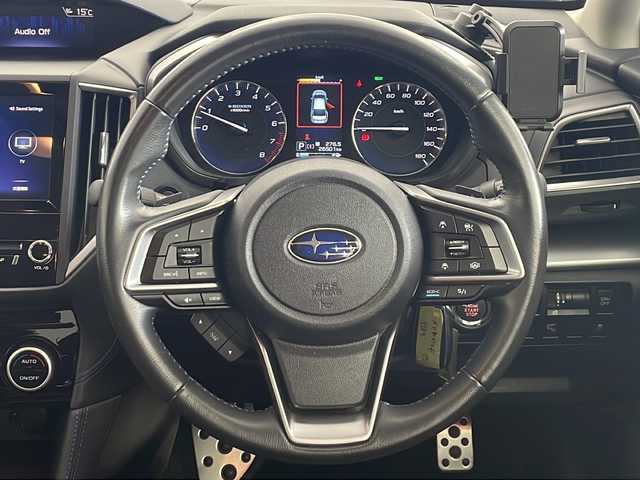 スバル ＸＶ ハイブリッド アドバンス 愛知県 2021(令3)年 2.7万km マグネタイトグレーメタリック 純正8型Diatone　Soundナビ/フルセグTV/CD/DVD/BT/USB/AM/FM//バックカメラ・フロント・左サイドカメラ/レザーシート/パワーシート　D/N席　D席メモリ付き/シートヒーター　D/N席/ETC/純正ドライブレコーダー　前後/アイサイトVer３/プリクラッシュブレーキ/レンキープ・車線逸脱抑制/ACC/BSM/RAB/AT誤発進抑制/先行車発進告知/オートハイビーム/X-MODE/電動パーキング・AVH/LEDオートライト/フォグランプ/革巻きステアリング/ステアリングスイッチ/横滑り防止/電動格納ミラー/純正18インチAW/純正フロアマット/ドアバイザー