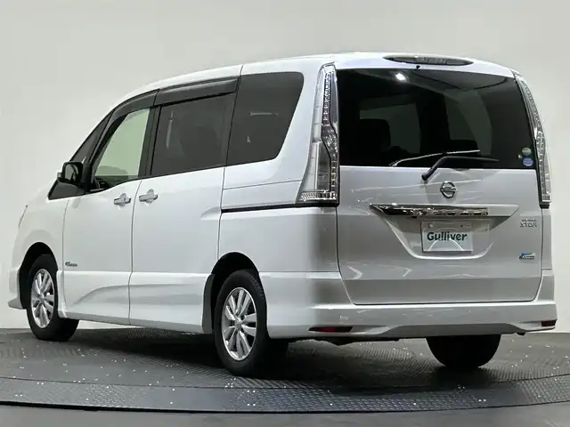 日産 セレナ ハイウェイスター Sハイブリッド 愛媛県 2014(平26)年 6.9万km ブリリアントホワイトパール AIS検査済/純正ナビ/・フルセグ/CD/DVD/BT/USB/AUX/ドラレコ/バックカメラ/ETC/クルーズコントロール/社外フロアマット/純正アルミホイール/サンシェード/ドアバイザー/スマートキー/・プッシュスタート