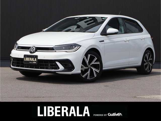 フォルクスワーゲン ＶＷ ポロ TSI Rライン 長野県 2022(令4)年 1.1万km 白 純正ＤｉｓｃｏｖｅｒＰｒｏナビ/バックカメラ　/ＣａｒＰｌａｙ　/ＡＣＣ　/衝突軽減ブレーキ　/Ｌａｎｅ／ＰａｒｋAssist/パークディスタンスC /ワイヤレスチャージ /LEDライト /パドルシフト /スマートキー