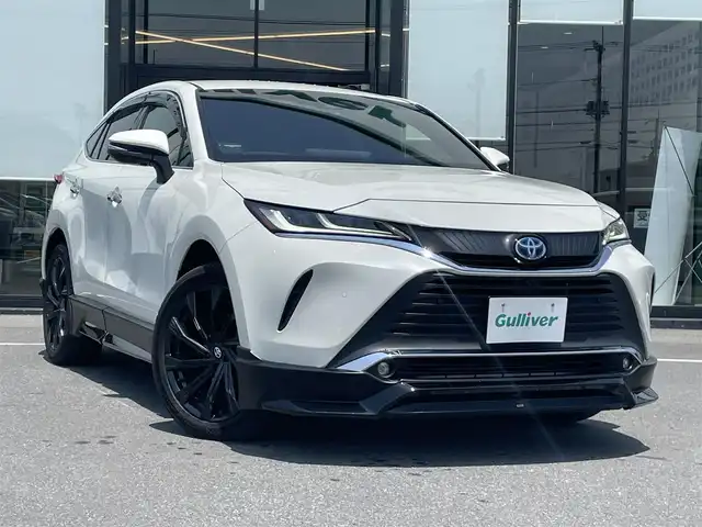 トヨタ ハリアー ハイブリッド Z レザーパッケージ 茨城県 2022(令4)年 4.1万km ホワイトパールクリスタルシャイン 純正ナビ/【AM・FM・USB・BT・AUX・TV】/パワーシート/シートメモリ/シートヒーター/エアシート/ステアリングヒーター/電動リアゲート/BSM/HUD/GRエアロパーツ/レーダークルコン/ETC2.0/全方位カメラ/前方ドラレコ/デジタルインナーミラー/電動パーキングブレーキ/ブレーキホールド/前後コーナーセンサー/横滑り防止装置/レーンキープアシスト/衝突被害軽減システム
