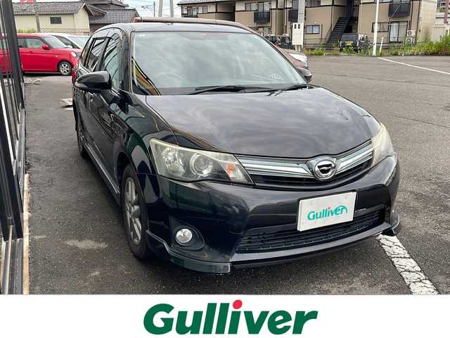 トヨタ カローラ フィールダー 1．5G エアロツアラー W×B 新潟県 2013(平25)年 15.1万km ブラック バックカメラ/冬タイヤ積載