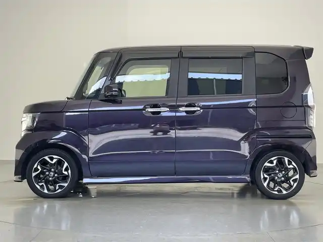 ホンダ Ｎ ＢＯＸ カスタム G L ターボ ホンダセンシング 愛知県 2018(平30)年 7万km プレミアムベルベットパープル・パール 純正８型ナビ　フルセグＴＶ　Ｂｌｕｅｔｏｏｔｈ　バックカメラ　両側パワースライドドア　衝突軽減装置　追従クルコン　ハンドル支援　ＬＥＤオートライト　フォグランプ　ハーフレザー　ＥＴＣ　ＵＳＢ　禁煙車
