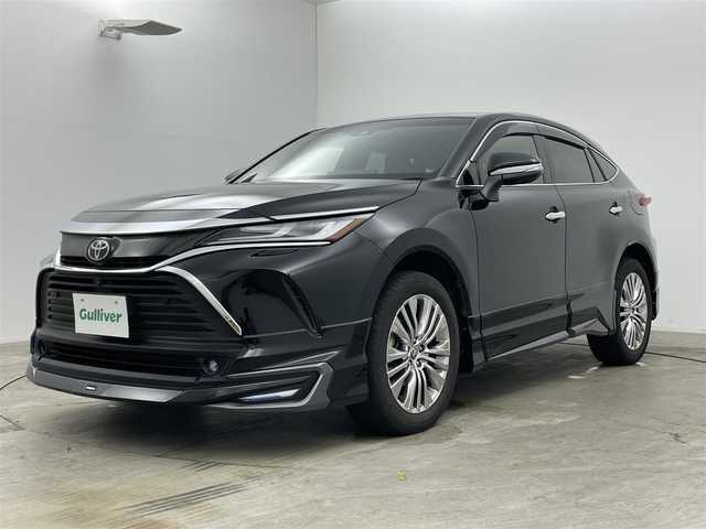 トヨタ ハリアー Z 岡山県 2020(令2)年 3.3万km ブラック モデリスタエアロ（F/S/R)/JBLプレミアムサウンド/パノラミックビューモニター/100V電源/置くだけ充電/純正１２．３インチディスプレイオーディオ/【ナビ/Bluetooth/フルセグTV/Carplay/USB】/合皮ハーフレザーシート/トヨタセーフティーセンス/　・プリクラッシュセーフティ/　・レーンディパーチャーアラート/　・レーダークルーズコントロール/　・アダプティブハイビームシステム/　・ロードサインアシスト/ビルトインＥＴＣ２．０/デジタルインナーミラー/ＬＥＤヘッドライト＆LEDフォグランプ/純正フロアマット/オートブレーキホールド/ブラインドスポットモニター/ISOFIX/ステアリングスイッチ/ヘッドアップディスプレイ/チルトステアリング/シートリフター/ウインカーミラー/ドアバイザー