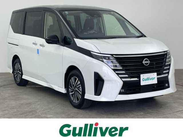 日産 セレナ e－パワー ハイウェイスター V 大分県 2025(令7)年 0.1千km パールⅡ 登録済未使用車/プロパイロット（ナビリンク機能付）/+プロパイロット緊急停止支援システム（SOSコール機能付）/+SOSコール/アラウンドビューモニター（移動物 検知機能付）/12.3型NissanConnectナビゲーション/・フルセグTV、BT対応、USB、AM/FM/・AppleCarPlay、AndroidAuto、HDMI/・AmazonAlexa/ステアリングスイッチ/後席モニター/両側電動スライドドア/ドライブレコーダー（前後セット）/インテリジェントルームミラー/ETC2.0/ワイヤレス充電器/電動パーキングブレーキ/オートホールド機能/オートライト/アダプティブLEDヘッドライト/LEDフォグ/純正16インチアルミホイール/保証書、取説、スペアキー有り