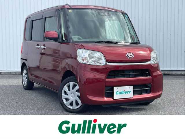 ダイハツ タント X SA Ⅲ 滋賀県 2017(平29)年 7.4万km ファイアークォーツレッドM 社外メモリナビ/(CD DVD フルセグTV Bluetooth)/バックカメラ/衝突軽減ブレーキ/片側パワースライドドア/シートヒーター/ベンチシート/アイドリングストップ/オートヘッドライト/オートマチックハイビーム/ドライブレコーダー/ETC/スマートキー/プッシュスタート/ステアリングリモコン/電動格納ミラー/ドアバイザー/純正フロアマット