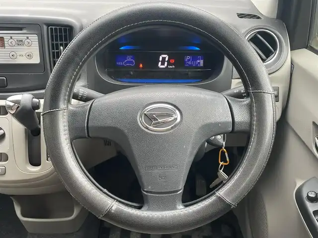 ダイハツ ミラ イース X 佐賀県 2011(平23)年 14.7万km シェルローズ ワンオーナー/ステアリングカバー/社外14インチAW/ヘッドライトレベライザー/スペアキー×１/取扱説明書/保証書