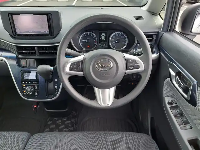 ダイハツ ムーヴ カスタム X ハイパー SA 東京都 2015(平27)年 6.3万km パールホワイトⅢ 社外ナビ/Bluetooth/純正アルミホイール/ETC/ドライブレコーダー/ラバーマット/LEDヘッドライト/フルセグテレビ/フロントフォグランプ/アイドリングストップ/衝突軽減ブレーキ/横滑り防止装置