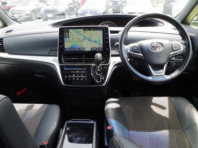 トヨタ エスティマ アエラス プレミアム 千葉県 2018(平30)年 7.1万km ブラック Toyota Safety Sense/・プリクラッシュセーフティ/・レーンディパーチャーアラート/・オートハイビーム/クルーズコントロール/両側パワースライドドア/純正SDナビ/地デジTV/【DVD/CD再生機能　Bluetooth接続】/バックカメラ/ドライブレコーダー（DRD-H66）/革巻きステアリング/ステアリングスイッチ/運転席パワーシート/ハーフレザーシート/フリップダウンモニター（V12T-R66C）/ETC/LEDヘッドライト/ウインカーミラー/クリアランスソナー/純正17インチアルミホイル/スマートキー