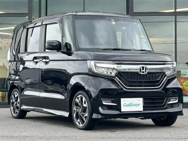 ホンダ Ｎ ＢＯＸ カスタム G L ターボ ホンダセンシング 愛媛県 2020(令2)年 3.7万km クリスタルブラックパール 純正8型ナビ/バックカメラ/両側電動スライドドア/アダプティブクルーズコントロール/衝突被害軽減装置/車線逸脱防止装置/LEDヘッドライト/アイドリングストップ/パドルシフト/黒半革温シート/電格ミラー/バックソナー/ETC/ドアバイザー/現状サマー(純正AW)(165/55/R15)/DUNLOP ENASAVE EC300/禁煙車